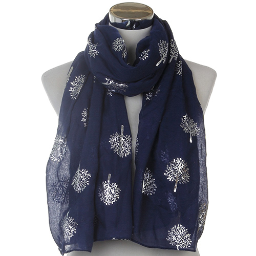 Pure color camphor tree decoration scarf