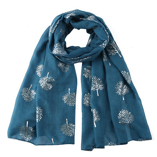 Pure color camphor tree decoration scarf