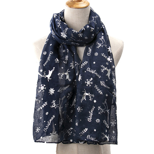 Wholesale winter long Christmas elk scarf