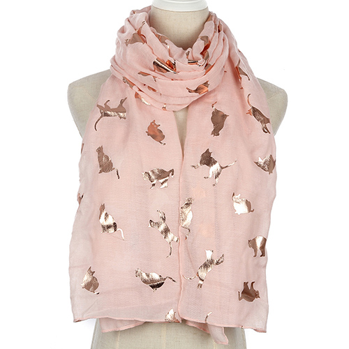 Wholesale animal print polyester scarf for women