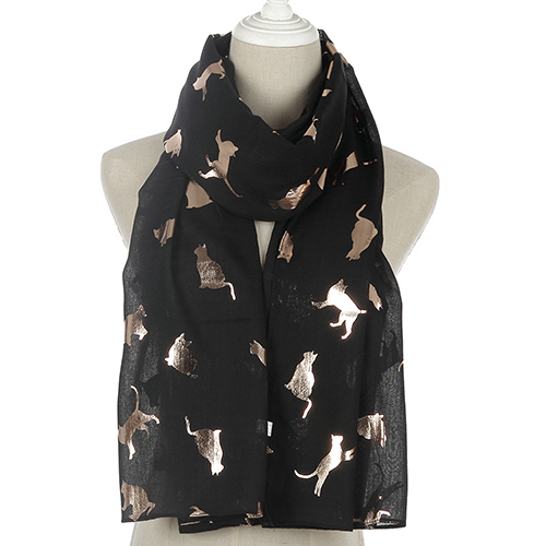 Wholesale animal print polyester scarf for women