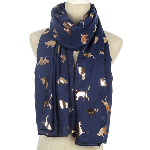 Wholesale animal print polyester scarf for women