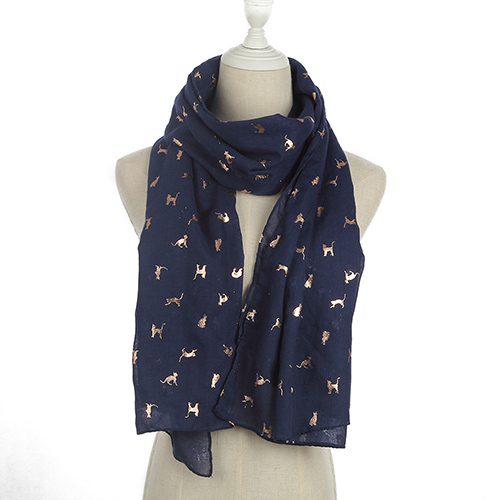 Plain bronzing shawl polyester scarf wholesale