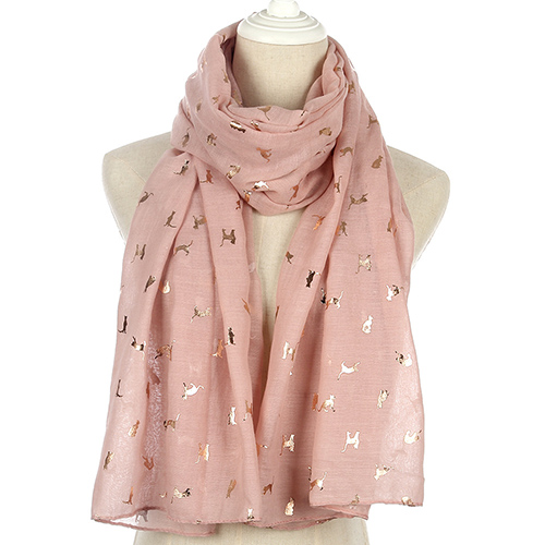 Plain bronzing shawl polyester scarf wholesale