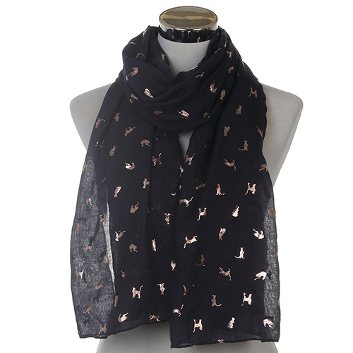 Plain bronzing shawl polyester scarf wholesale