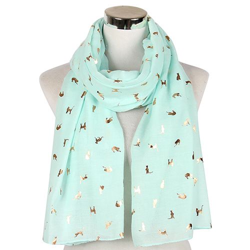 Plain bronzing shawl polyester scarf wholesale