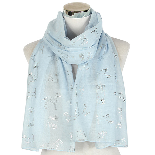 Jacquard fashion dog pattern scarf wholesale