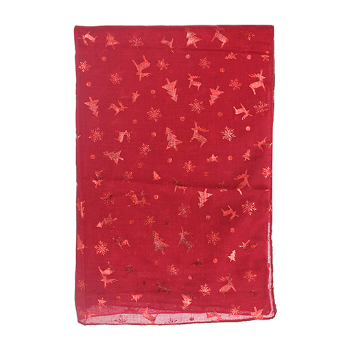 Christmas theme elk pattern bronzing scarf wholesale