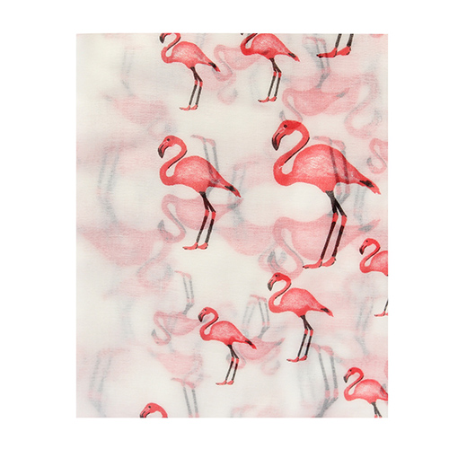 Wholesale flamingo print shawl polyester scarf