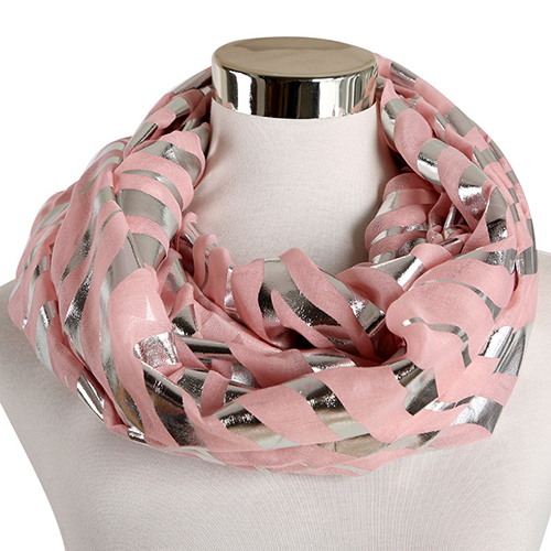 Wholesale zebra print hot stamping scarf for women
