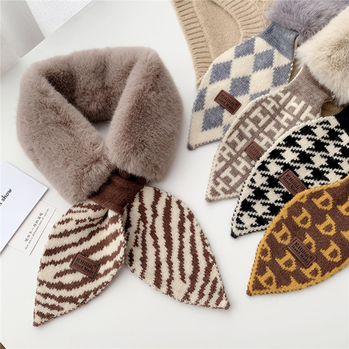 Wholesale leaf winter thick warm scarves