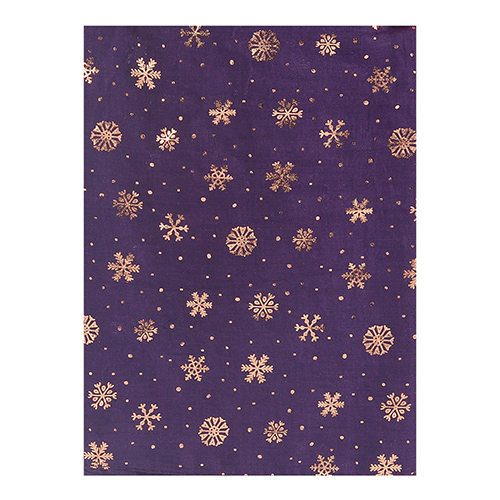 Winter birthday snowflake gilded cotton scarf