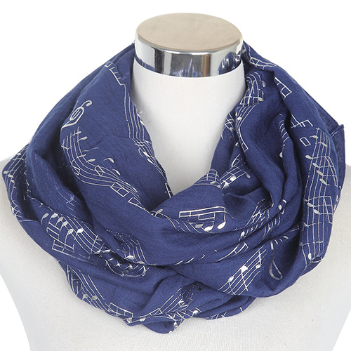 Music note bronzing scarf wholesale for sale