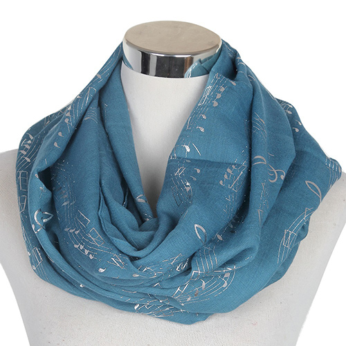 Music note bronzing scarf wholesale for sale