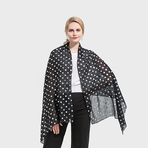 Metal dot shawl cotton scarf wholesale