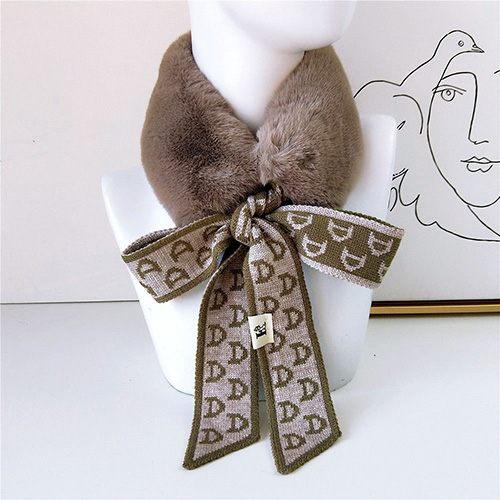Plaid plush printing thermal scarf wholesale