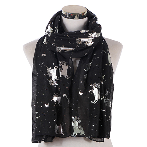 2020 unicorn cotton linen scarf wholesale