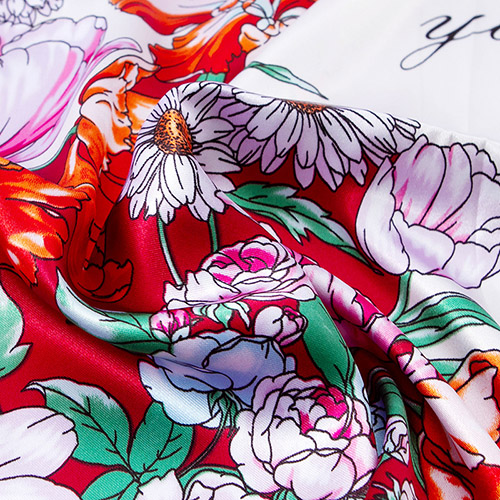 Wholesale floral decoration square scarf