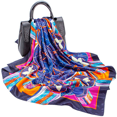 Pentagonal print shawl wholesale square scarf