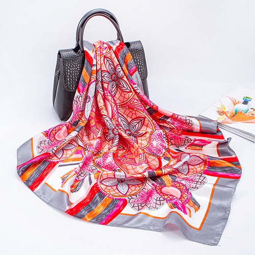 Pentagonal print shawl wholesale square scarf