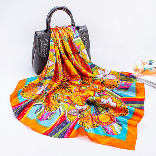 Pentagonal print shawl wholesale square scarf