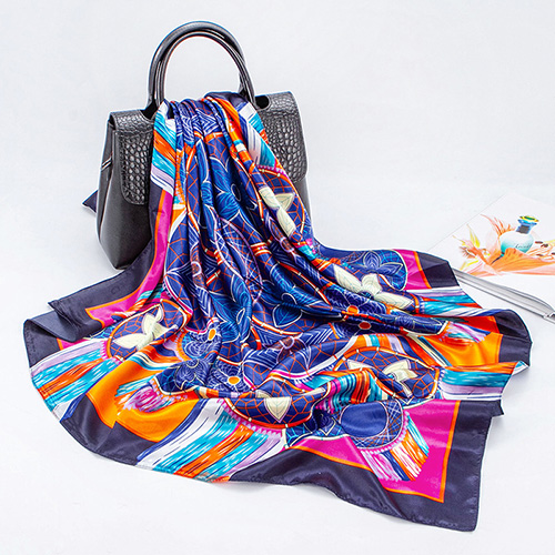 Pentagonal print shawl wholesale square scarf