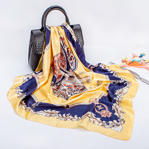Wholesale 90cm soft color grid square scarf