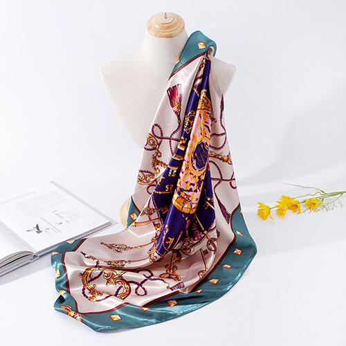 Key printing shawl silk scarf wholesale