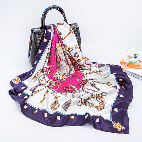 Key printing shawl silk scarf wholesale
