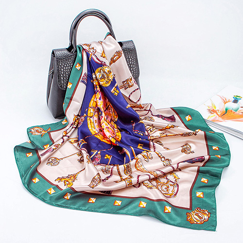 Key printing shawl silk scarf wholesale