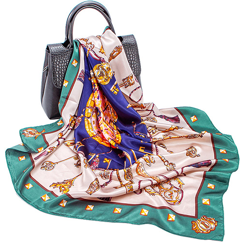 Key printing shawl silk scarf wholesale