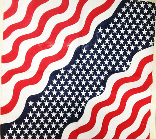 Wholesale flag silk plain weave square scarf