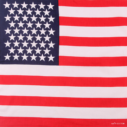 Wholesale flag silk plain weave square scarf