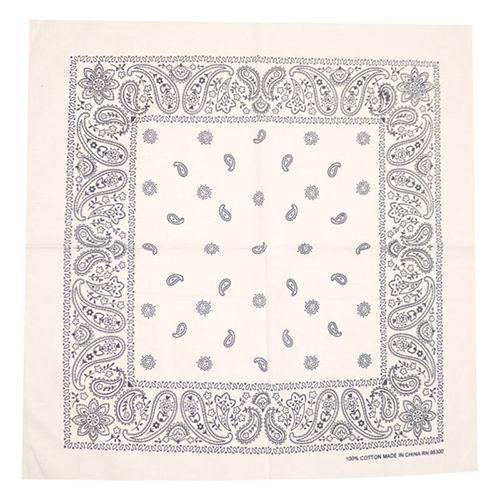 Monochrome cashew pure silk hip hop scarf wholesale