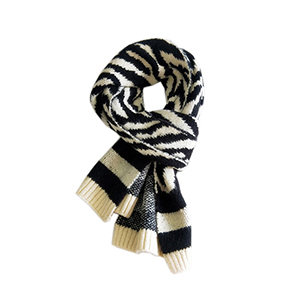 Winter striped knitted warm scarf wholesale