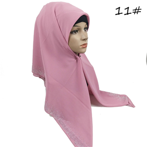 Wholesale rhinestone chiffon scarf