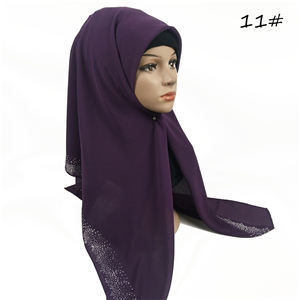 Wholesale rhinestone chiffon scarf