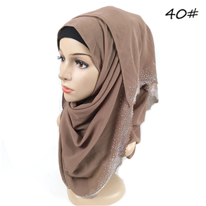 China wholesale hollow rhinestone chiffon scarf