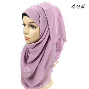 China wholesale hollow rhinestone chiffon scarf