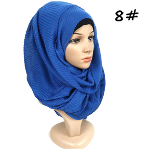 Wholesale pure cotton twill wrinkled scarf