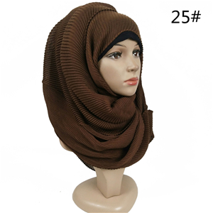 Wholesale pure cotton twill wrinkled scarf