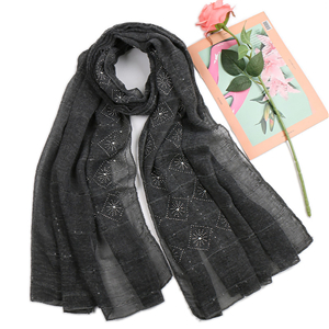 China wholesale pure color diamond scarf
