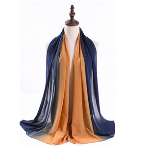 China wholesale gradient chiffon Muslim scarf