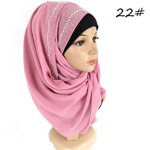Wholesale rhinestone chiffon scarf