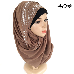 Wholesale rhinestone chiffon scarf