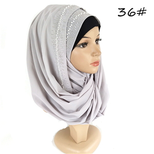 Wholesale rhinestone chiffon scarf