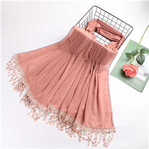 China wholesale lace tassel chiffon scarf