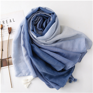 Wholesale geometric pattern tassel cotton scarf