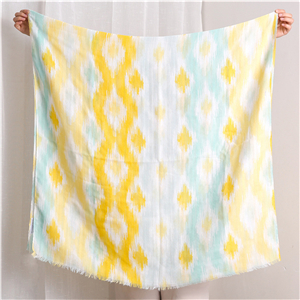 China wholesale geometric pattern cotton scarf
