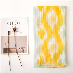 China wholesale geometric pattern cotton scarf